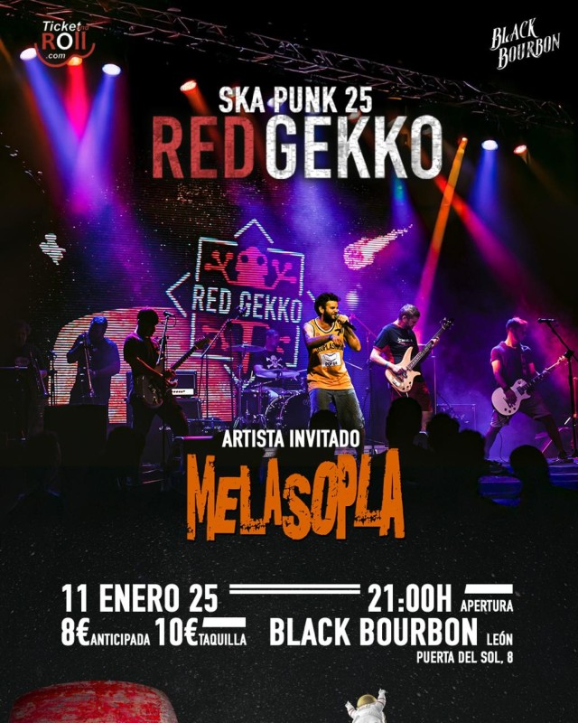 RED GEKKO + MELASOPLA EN SALA BLACK BOURBON