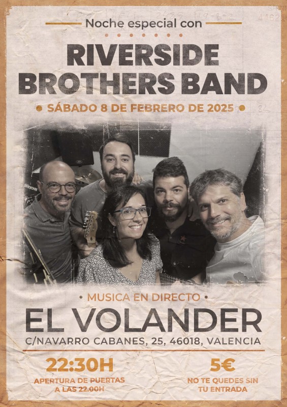 Concierto Riverside Brothers Band - El Volander