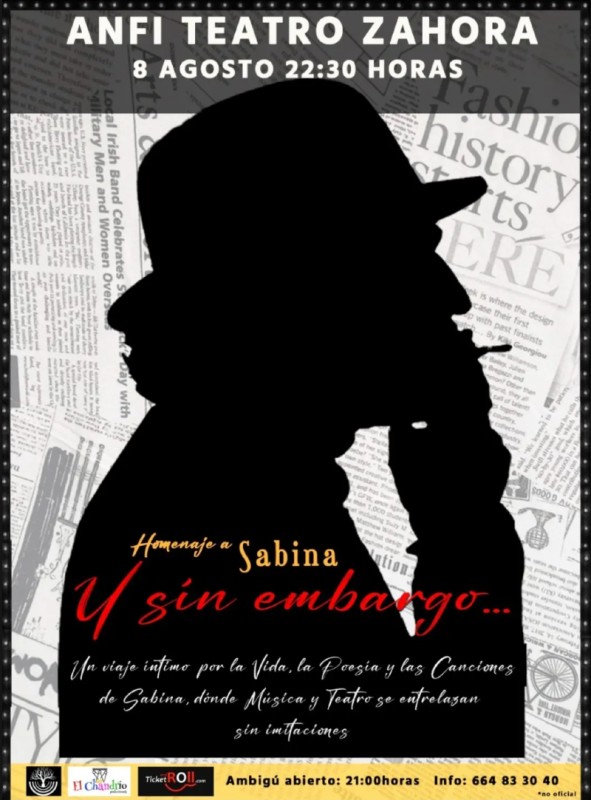 Sin Embargo 'Y SIN EMBARGO...Homenaje a Sabina' en Anfi Teatro Zahora