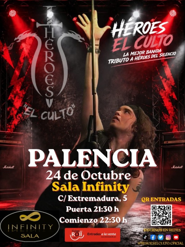 Héroes el culto. Sala Infinity. Palencia